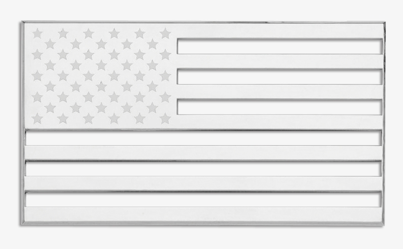 Cruiser Accessories American Flag Auto Decal - Bandera Estados Unidos Blanco Y Negro, transparent png download