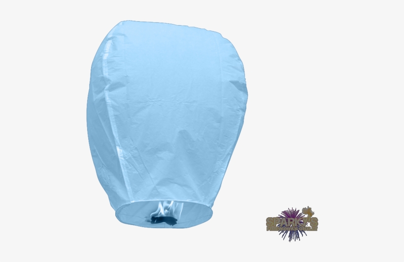 Baby Blue Sky Lantern - Set Of 10 White Sky Lanterns Chinese Flying Wish Lights, transparent png download