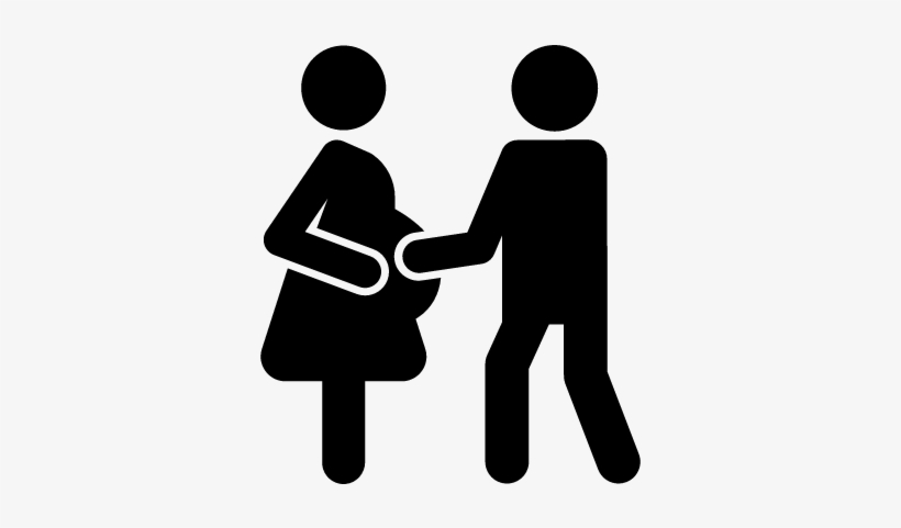 Pregnant Couple Vector - Brother And Sister Icon, transparent png download