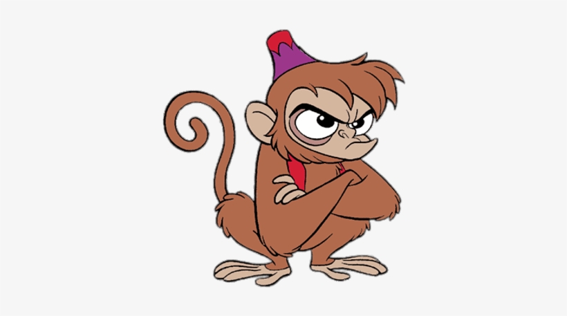 Abu With Arms Crossed - Monkey From Aladdin PNG Image | Transparent PNG ...