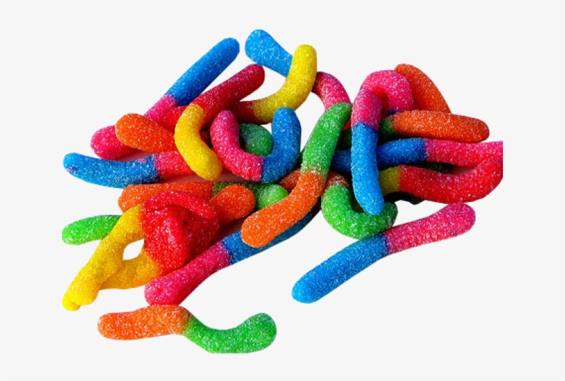 Sour Gummy Worms Transparent, transparent png download