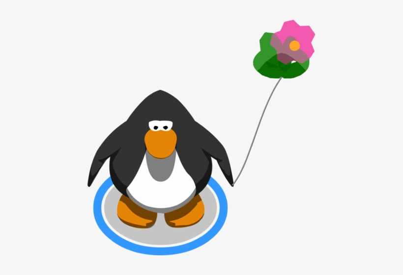Balloon Flower Hat Real - Club Penguin, transparent png download