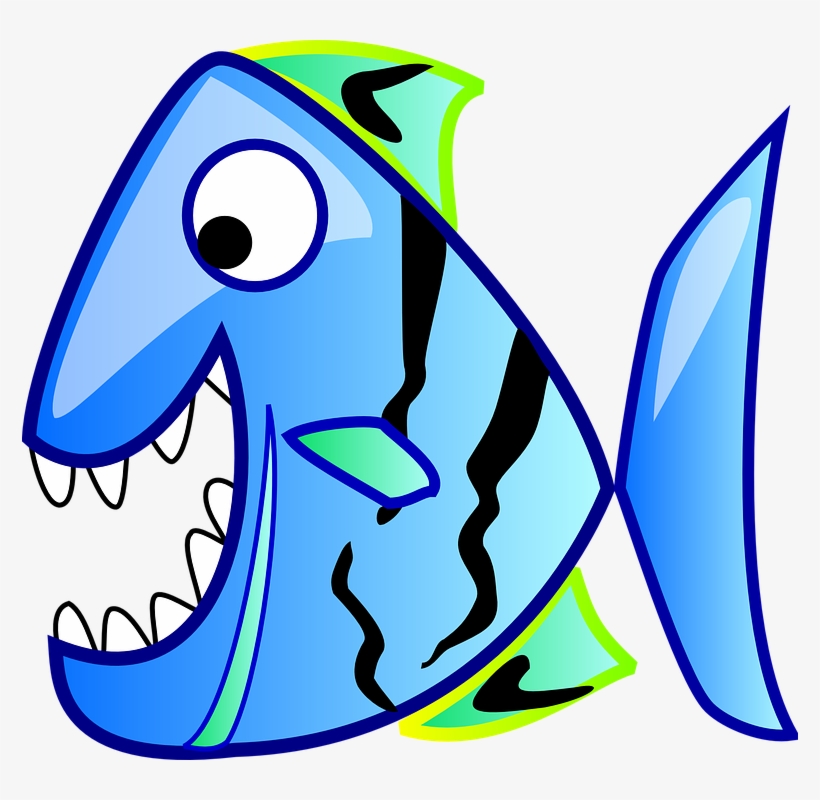 Fish In Water Clip Art - Cartoon Fish Png Transparent, transparent png download