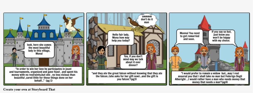 Tale Of Falcon Boccaccio Comics, transparent png download