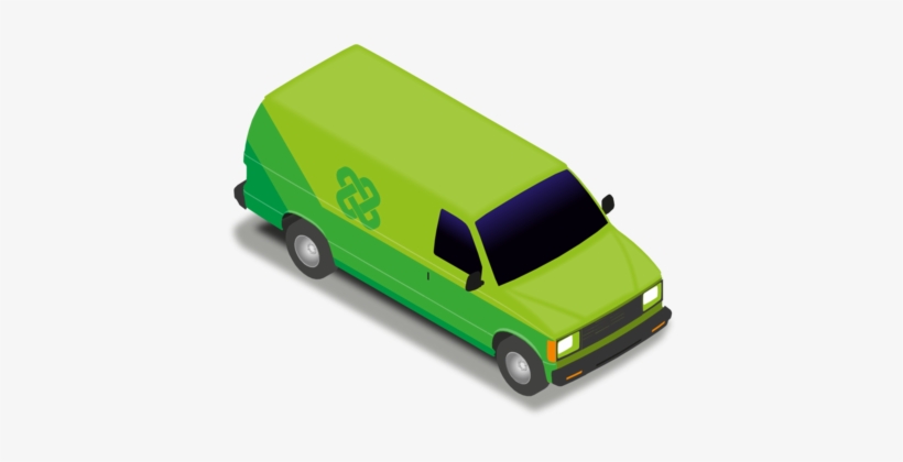 Van Volkswagen Type 2 Mercedes Car - Clipart Delivery Van, transparent png download