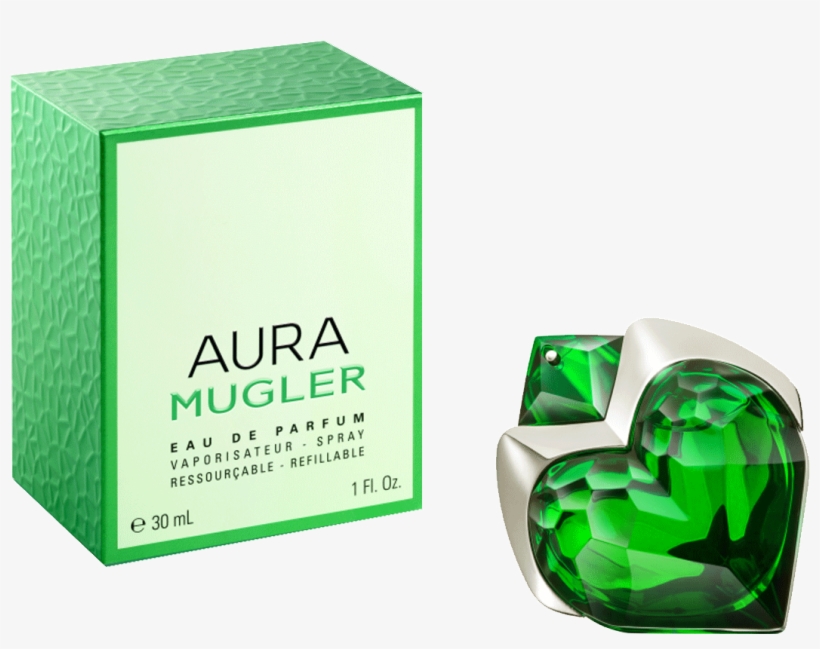 Aura Mugler Eau De Parfum Refillable, transparent png download