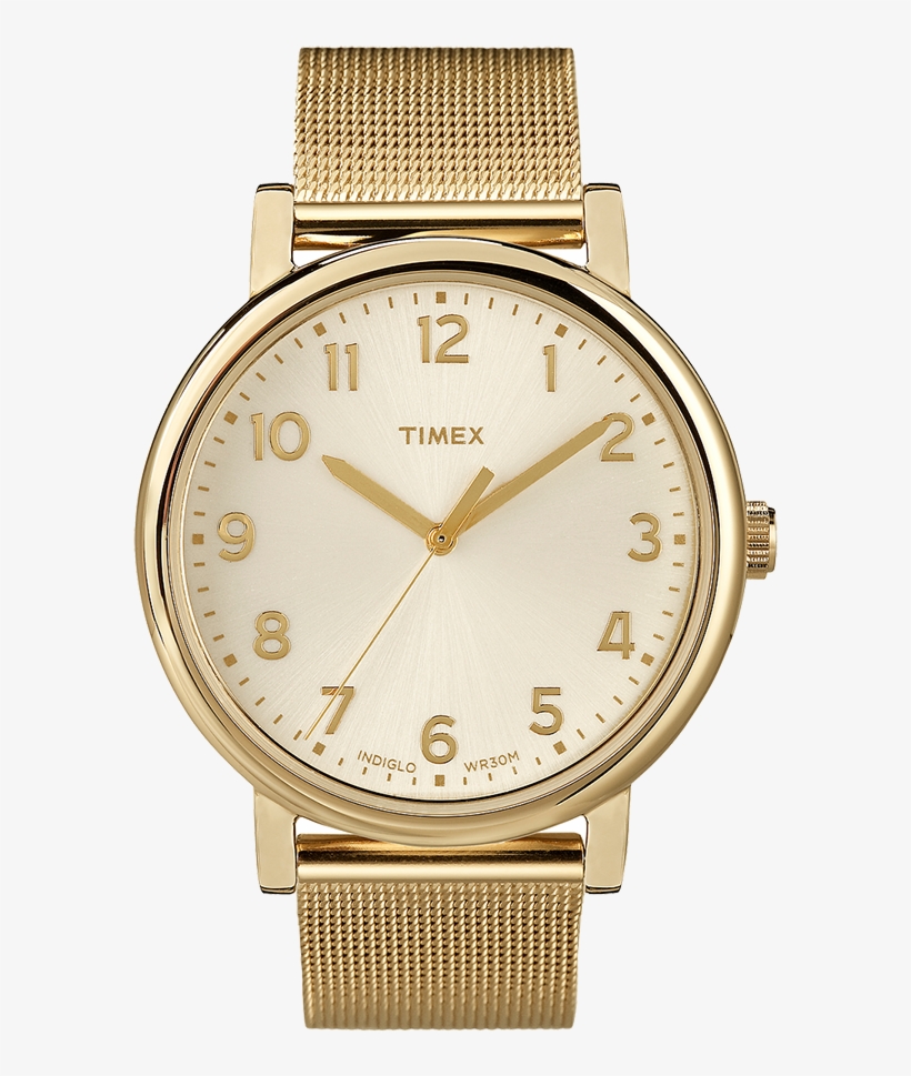 Originals 38mm Mesh Band Watch Gold-tone/champagne - Timex Modern Original Watch, transparent png download