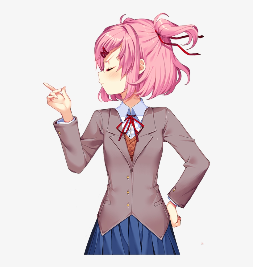 Image Natsukiturn Literature Club - Doki Doki Natsuki, transparent png download