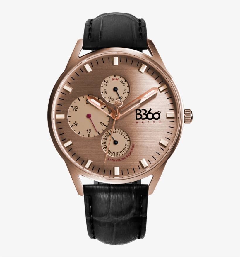 B Calm Classic-black Rose Gold Watch - Iconic Mont Blanc Watches, transparent png download