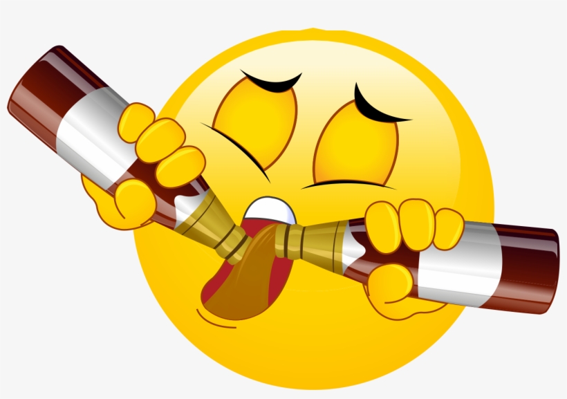 Hotsigns And Decals - Drinking Emoji, transparent png download
