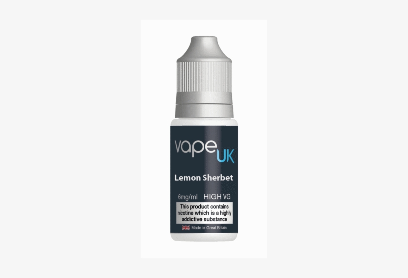 Vape Uk Lemon Sherbet High Vg E-liquid - Electronic Cigarette Aerosol And Liquid, transparent png download