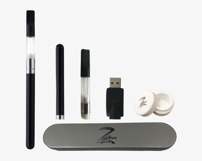 Cbd/wax Slim Vaporizer Kit By Zebra Smoke Black - Vaporizer, transparent png download