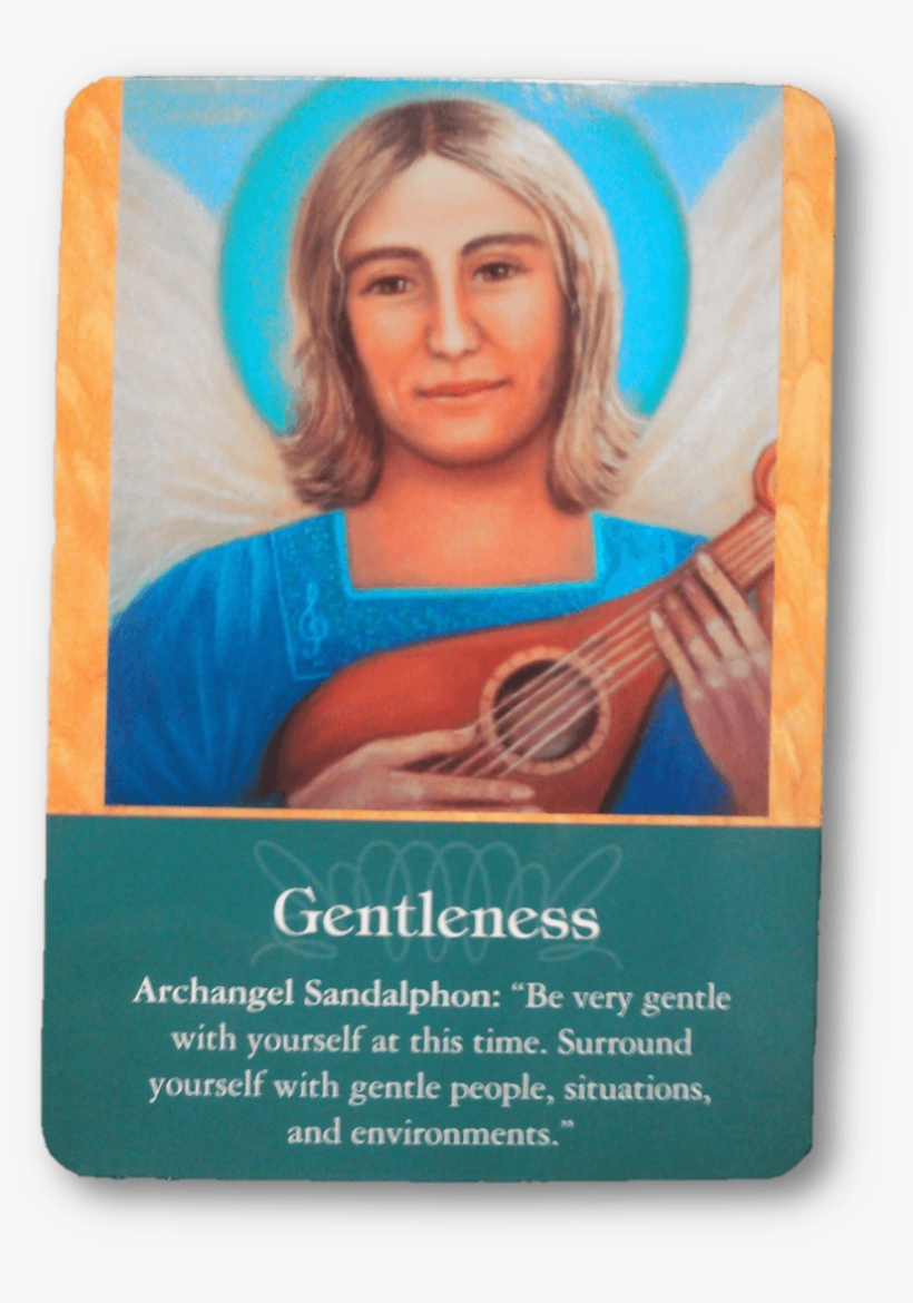 Here Is The Card I Drew For Our First Archangel From - Archangel Oracle Gentleness Cards, transparent png download