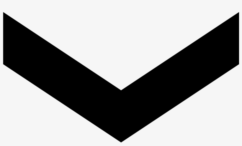 Chevron W Dół Icon - Arrow Icon Pointing Down, transparent png download