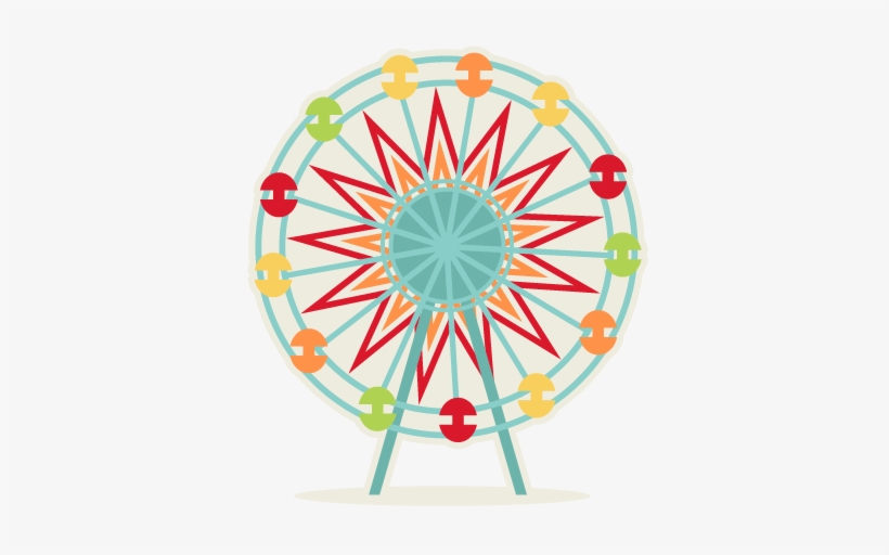 Ferris Wheel Svg Cutting File For Scrapbooking Svg - Ferris Wheel With No Background, transparent png download