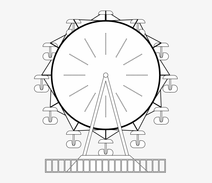 Ferris - White Ferris Wheel Png, transparent png download