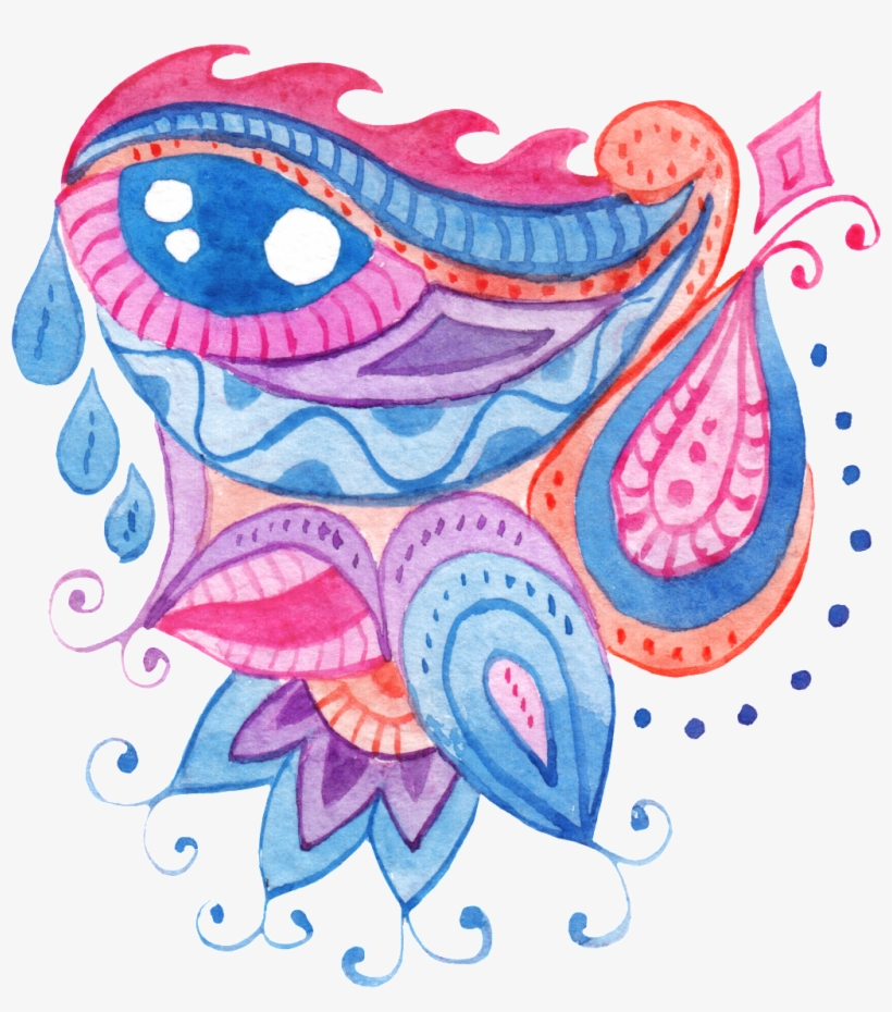 Pintado A Mano De Los Ojos Como La Acuarela Png Transparente - Watercolor Painting, transparent png download