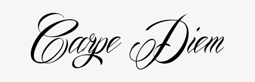 Carpe Diem Tattoo - Carpe Diem Design Tattoo, transparent png download