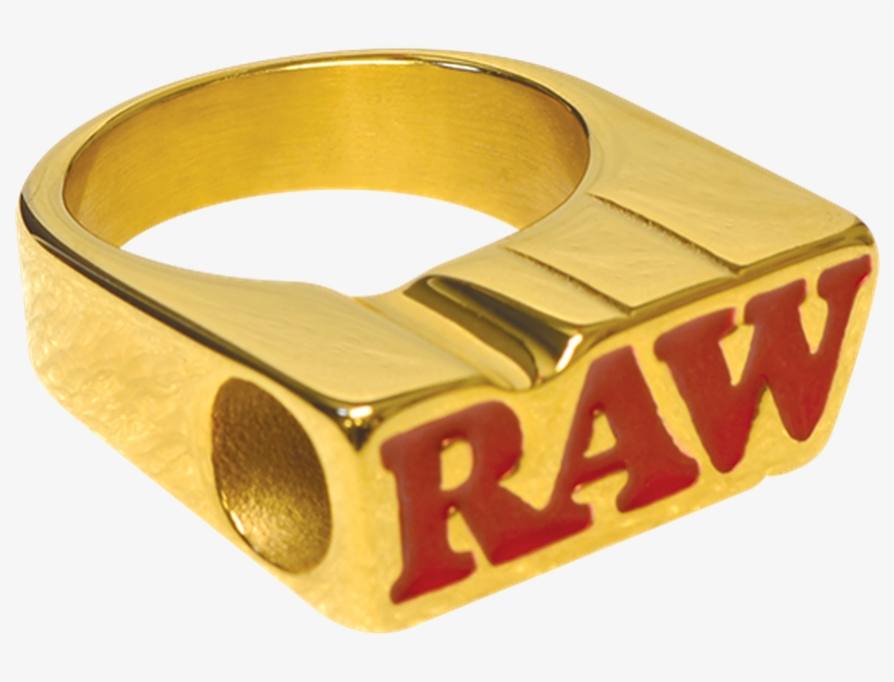 Raw Smoke Ring 24k Gold Plated - Smoking Ring Raw 24k, transparent png download