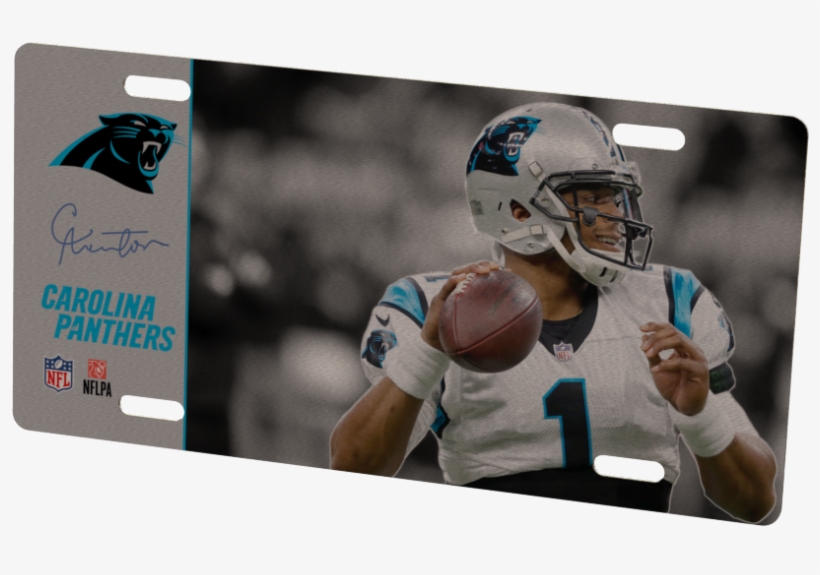 Carolina Panthers Cam Newton Metal Photo - Carolina Panthers Personalized Name, transparent png download