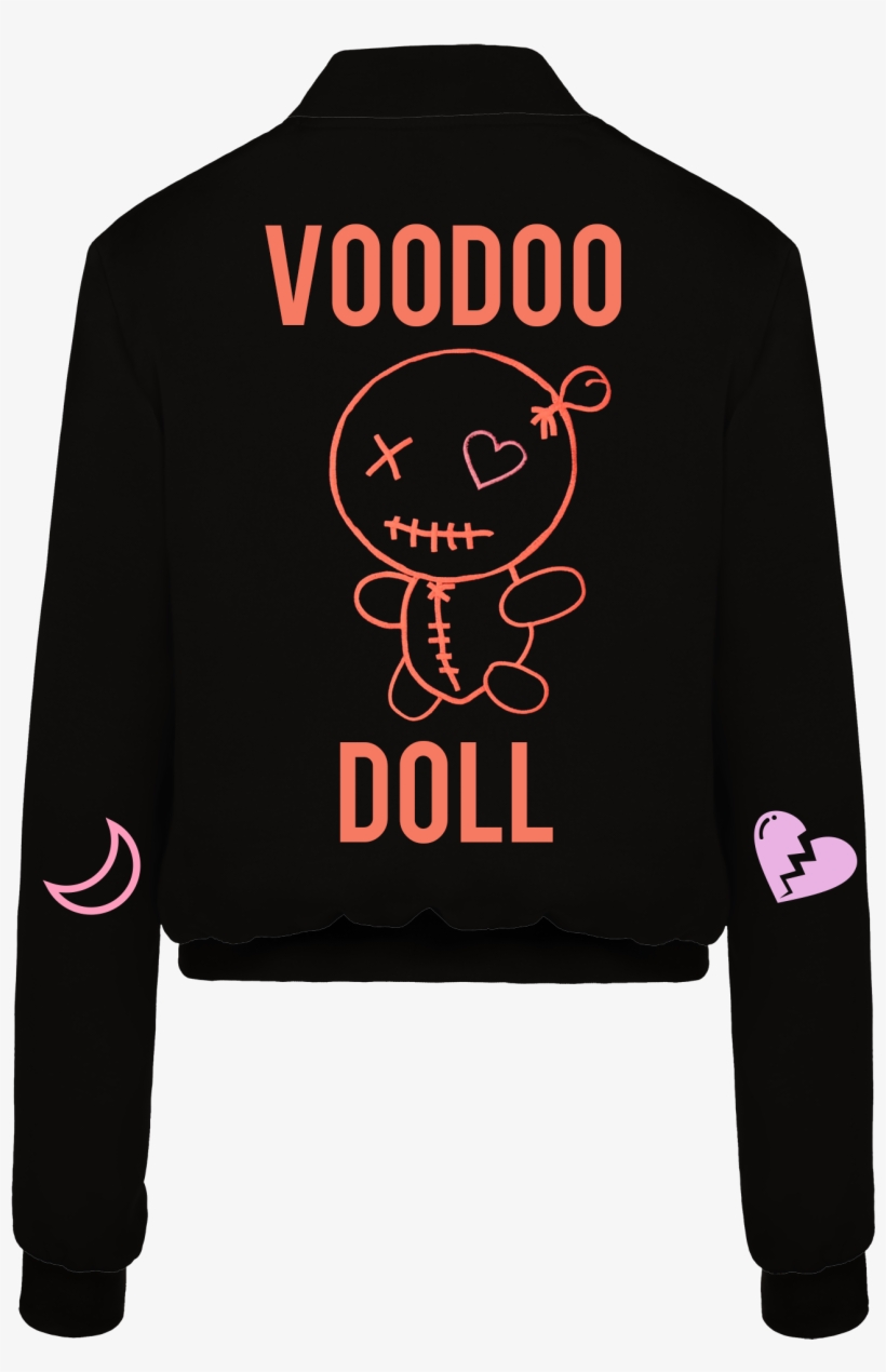 Voodoo Doll - Dsquared2 Black Crop Turtleneck Sweater, transparent png download
