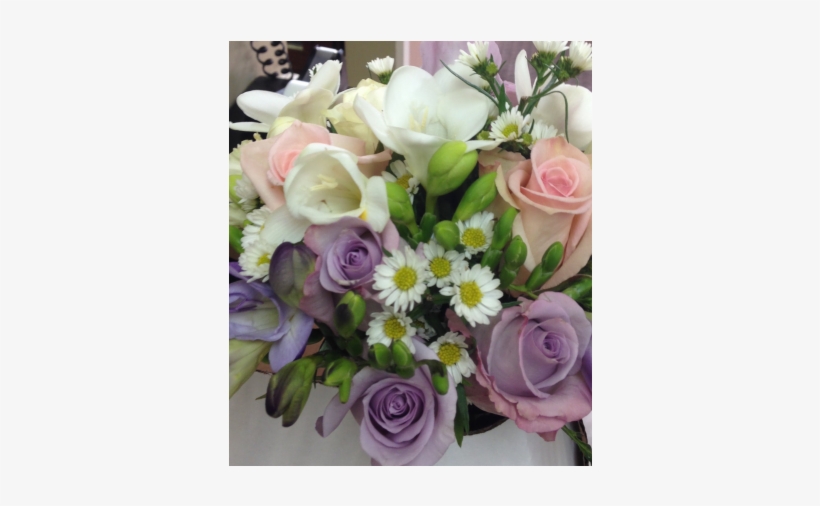 Lavender And Peach Roses With Freesia Bouquet - Newtown Floral Company, transparent png download