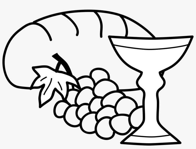 Big Image - Communion Bread And Wine Clip Art, transparent png download