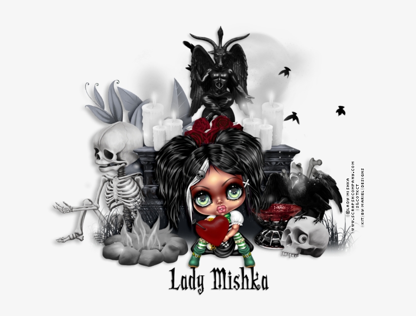 I Paired It Up With This Cute Voodoo Doll By Lady Mishka - Lady Mishka Png, transparent png download