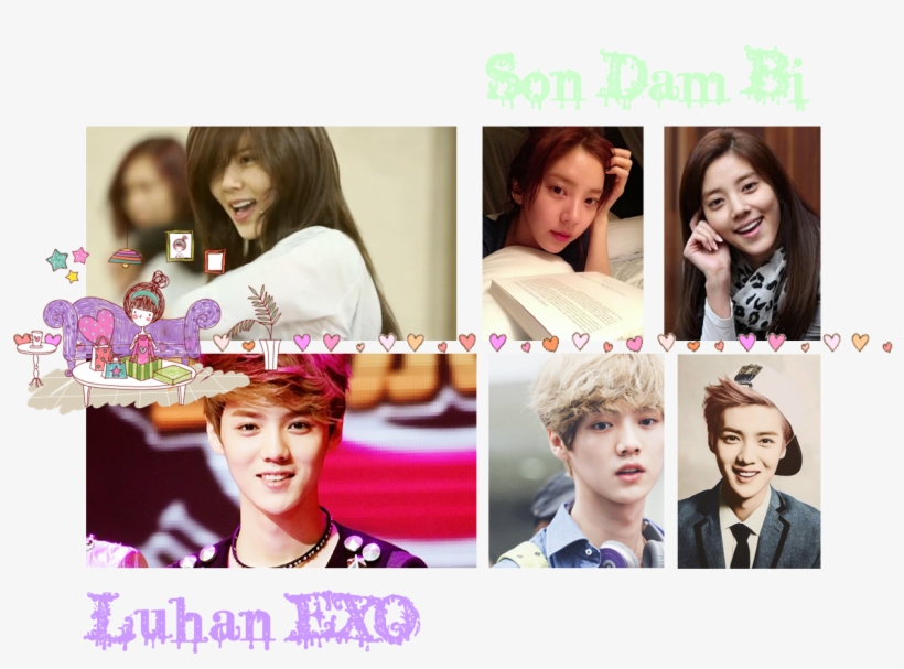 Luhan Exo And Son Dam Bi Have Similar Faces - Exo, transparent png download