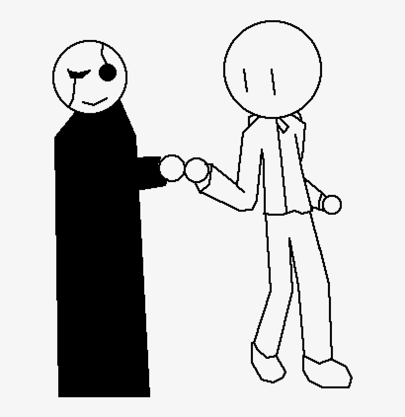 Fist Bump Ghaster Base - Line Art, transparent png download