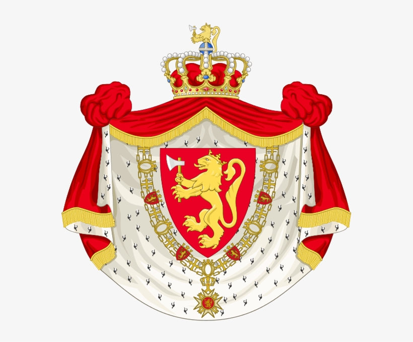Royal Coat Of Arms Of Norway, Showing St - Royal Coat Of Norway, transparent png download