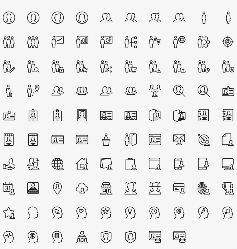 Users - Travel Icon Set Png, transparent png download