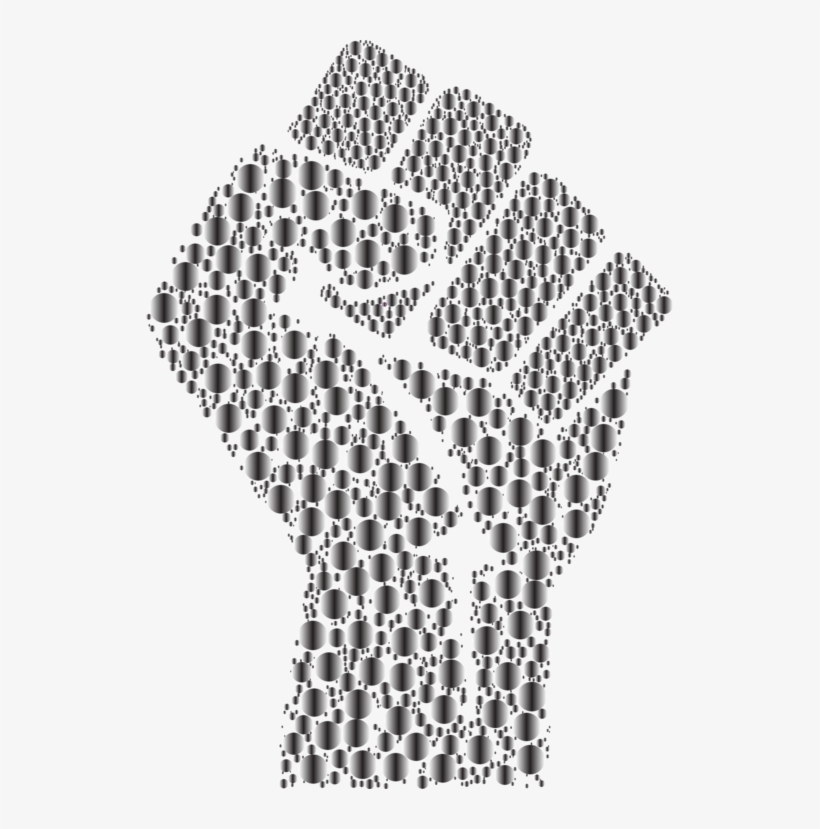 Raised Fist Fist Bump Computer Icons Download - Black Fist Of Love, transparent png download