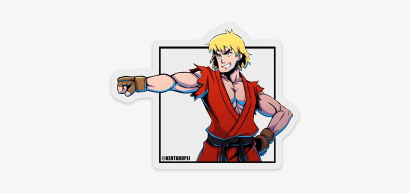 Ken Fistbump Vinyl Sticker - Fist Bump, transparent png download