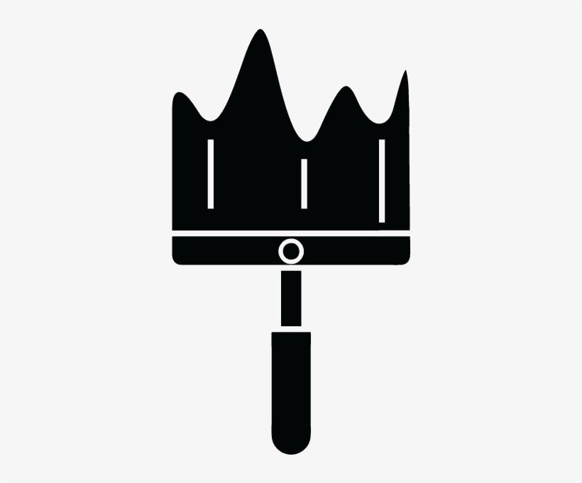 Black Paintbrush Icon - Icon, transparent png download