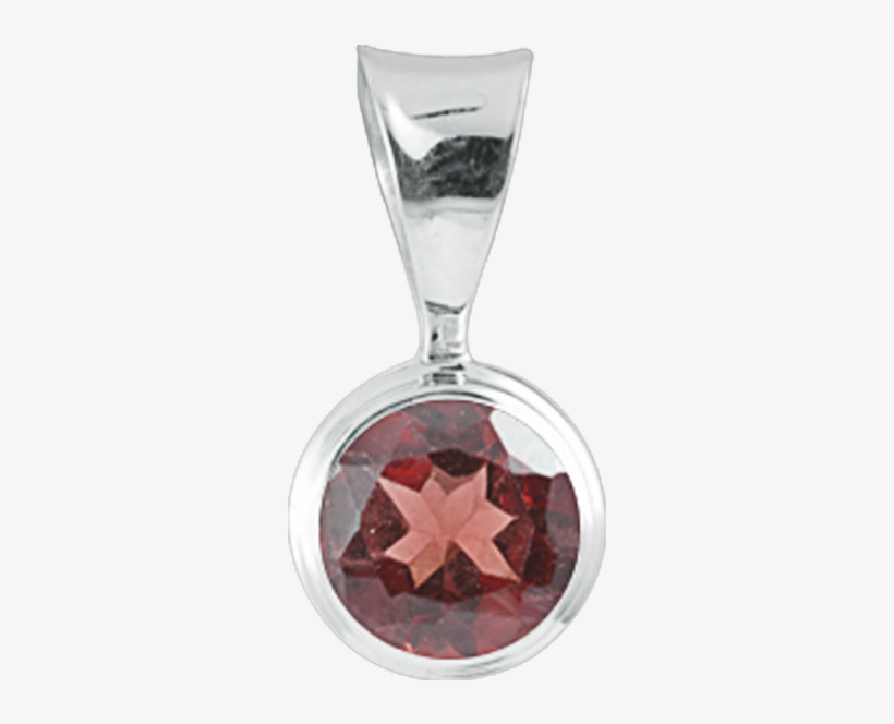 Garnet Sterling Silver Pendant - Locket, transparent png download