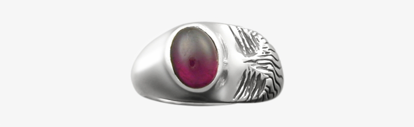 City Scape Ring With Garnet - Titanium Ring, transparent png download