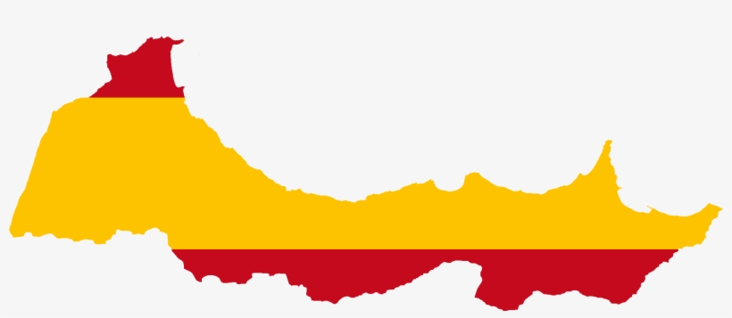 Flag Map Of Spanish Morocco - Flag Of Morocco, transparent png download