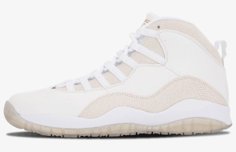 Air Jordan 10 Retro Ovo "white" - Walking Shoe, transparent png download