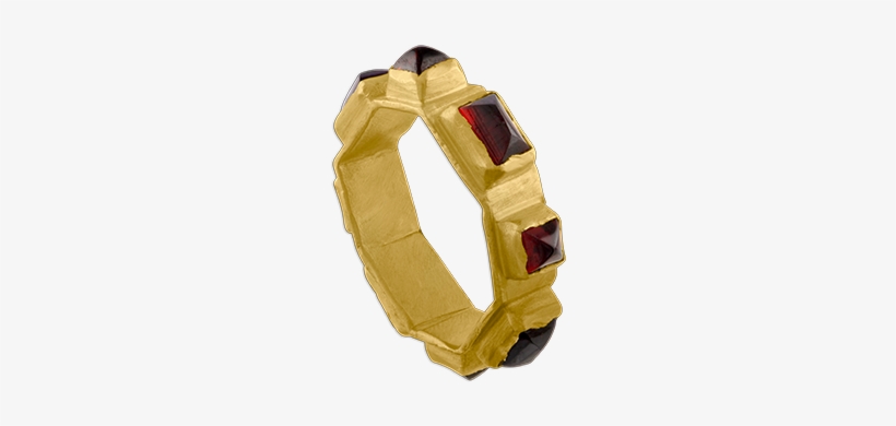 2 Rhodolite Garnet Ruin Ring - Rhodolite, transparent png download