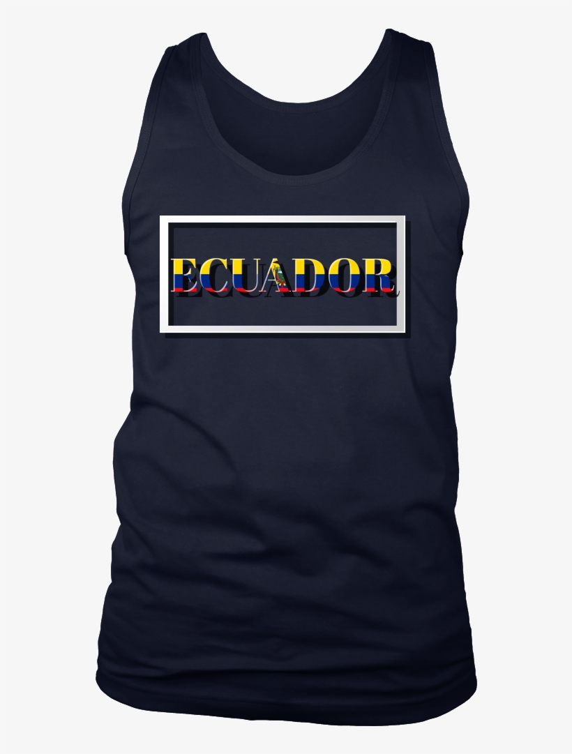 Ecuador, Ecuadorian Patriotic Country Flag Men's Tank - T-shirt, transparent png download