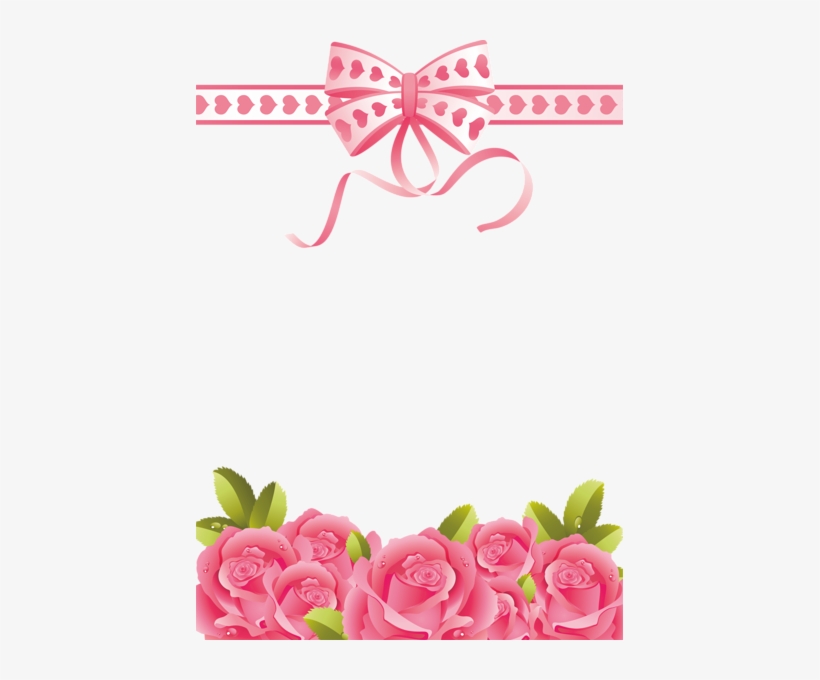 By Artist Unknown - Pink Flower Border Png, transparent png download