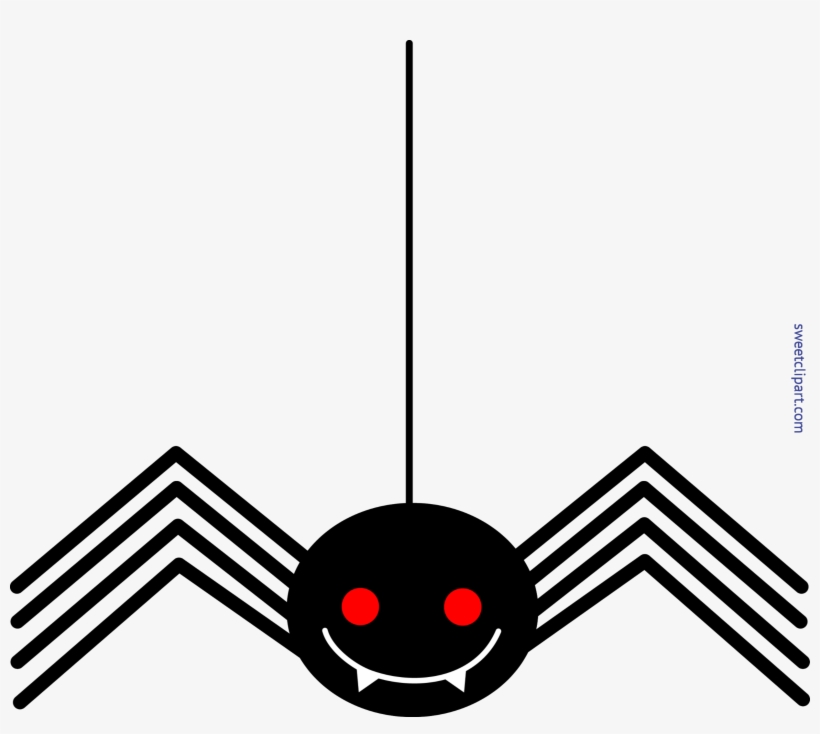 Halloween Spider Thread Clip Art Sweet - Halloween Spider Clip Art, transparent png download