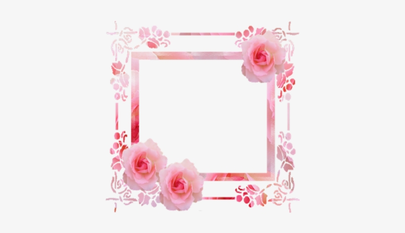 Tubes Cadres Pink Roses Frame - Pink Rose Blossom Jumbo Tote, Adult Unisex, Blue, transparent png download