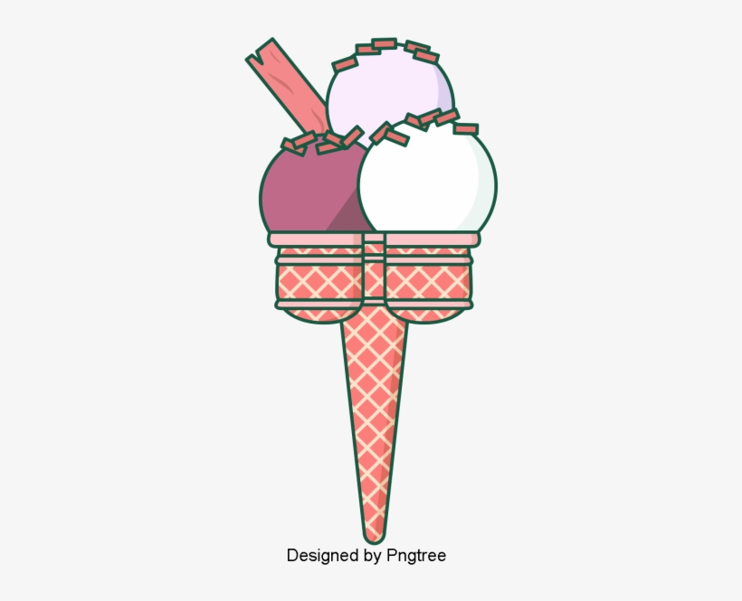Cartoon Hand-painted Dessert Ice Cream, Desserts, Ice - Ice Cream, transparent png download