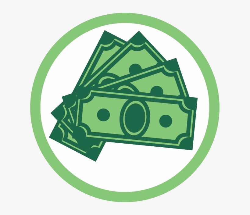 Donation Clipart Cash Payment - Money Icon Round Png, transparent png download