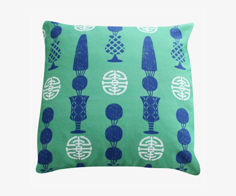 Topiary Green Pillow - Cushion, transparent png download