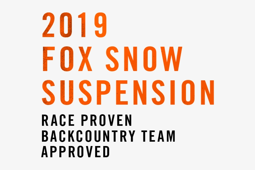 2019 Fox Snow Suspension - Poster, transparent png download