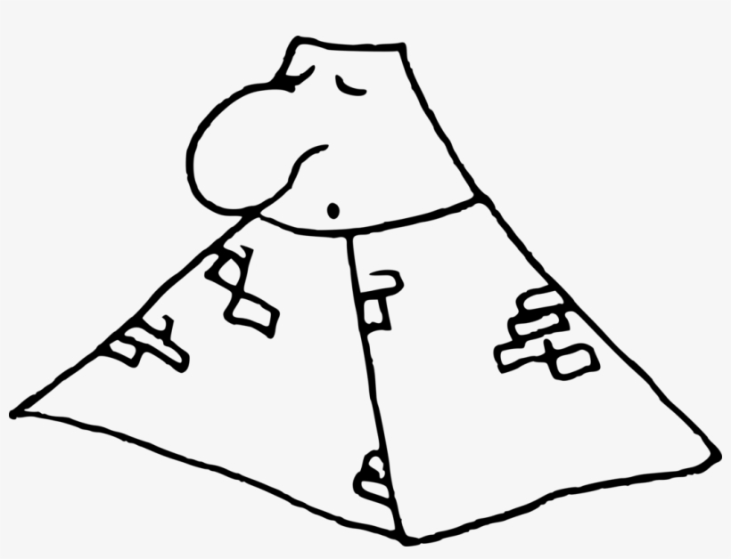 Food Pyramid Drawing White - Clip Art, transparent png download