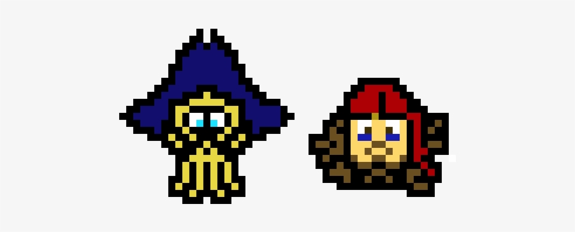 Davy Jones Vs Jack Sparrow - Jack Sparrow Pixel Art, transparent png download